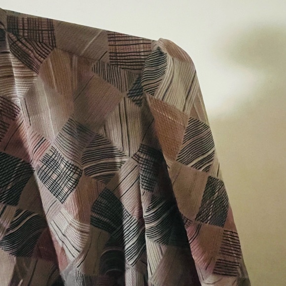 Vintage 80s does 40s Dress Long Sleeve - Picture 13 of 16